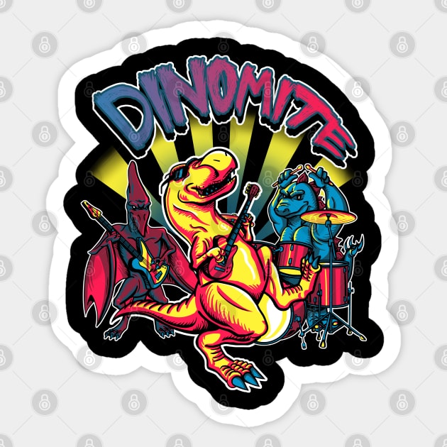 Dinomite Sticker by StephenHartman